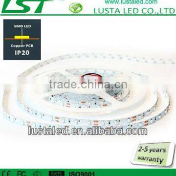 Non-waterproof IP20 LED Strips, 4,8W/m indoor use, SMD3528 60 LEDs/m