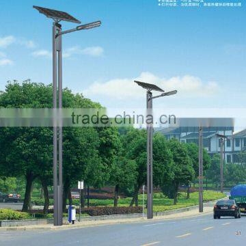 IP65 Bridgelux led chip high brightness 10M 100W china factory outdoor led solar street light more than 110-130lm/w