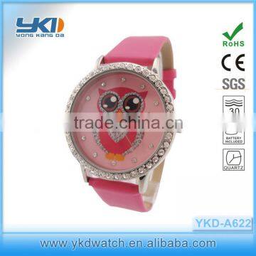 fashion cute leather watch for girls,japan quartz movt