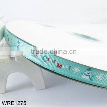 Beautiful Decoration Printed Christmas Ribbon New Style