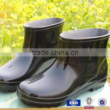 Black Kids PVC Rain Boots with high quality