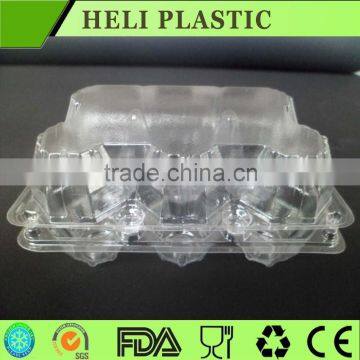 12 holes clear blister quial egg tray egg packaging