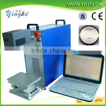 China Guangzhouportable mini fiber metal leather keyboard color laser marking machine price for sale