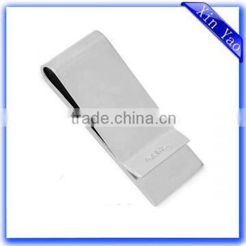 Wholesale custom logo engraved silver money clip