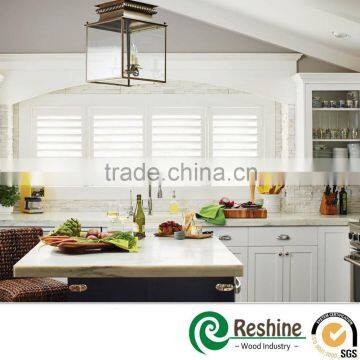 Decorative interior vinyl window shutter panel