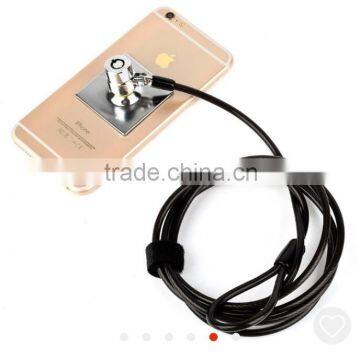 New cable phone lock with tubular key