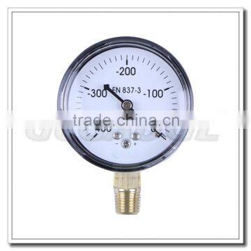 High Quality Black Steel Brass Internal Vacuum Gague photo-2