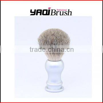 flexible matte chrome handle shaving brush