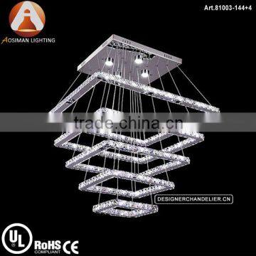 Square Shape LED Stairwell Chandelier