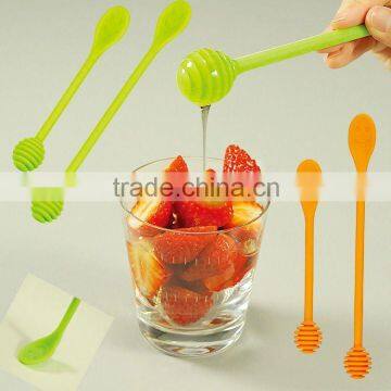 silicon jam honey spoon cocktail steirrer