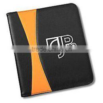 Business Folders, Leather Business Card Folder Padfolio Notebook