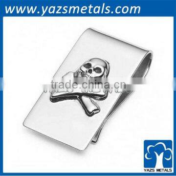 stainless steel skull money clip