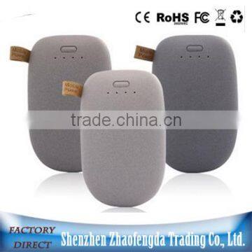 10400 mAh cute Stone portable smart power bank charger