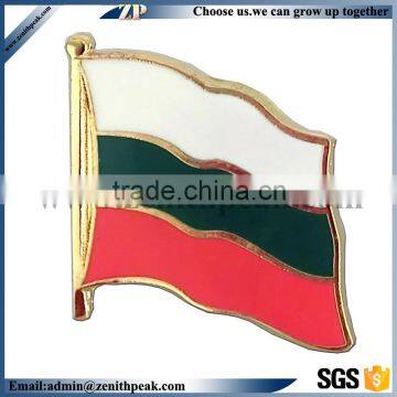 Zinc alloy flag lapel pin for souvenir gift