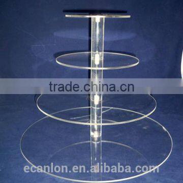 round clear 4 tier 5 tier 6 tier acrylic cupcake stand holder