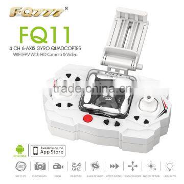 FQ777 FQ11 Wifi FPV With Foldable Arm 3D Mini 2.4G 4CH 6 Axis Headless Mode RC Quadcopter RTF