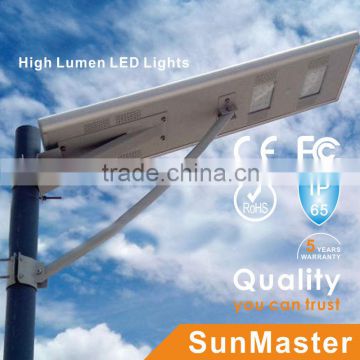 Monocrystalline silicon panel solar garden light, solar street light, all in one, with motion sensor