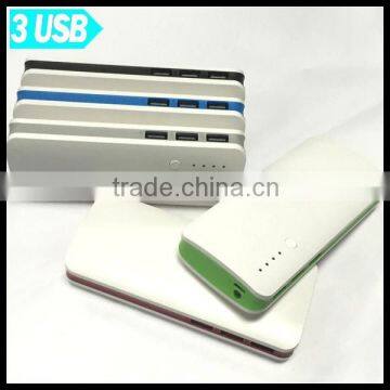 15000mah Portable External Power Bank 3 USB Port for Apple 4 5 5s 6 6