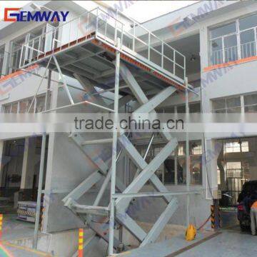 The whole network lowest electric hydraulic scissor lift and on ground car scissor lift