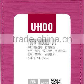 Eco-friendly Material Leather id Card Holder Fancy Name Badge photo-5