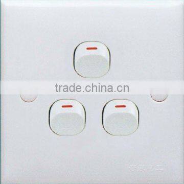 three gang one way wall switch 3 gang 1 way/2 way