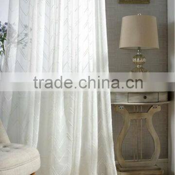 Wholesale window treatment curtain designs Dubai star hotel embroidery curtain panel
