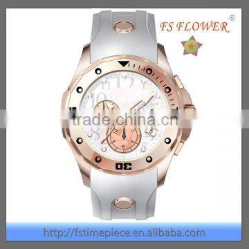 FS FLOWER - silicone rubber wristband watch 2014 Hot Sell