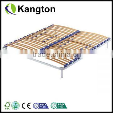 Adjustable slatted bed base