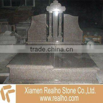 double granite tombstone