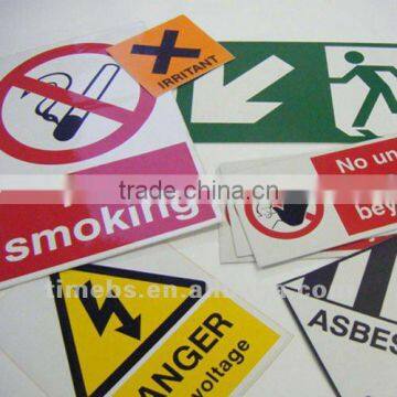 Corrugated plastic safety sign board