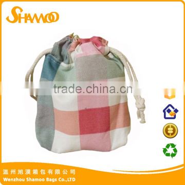 Promotional Customized cotton change pocket Storage bags