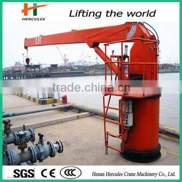 Marine Crane With Hydraulic Telescopic Booms