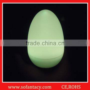 multi-colour rechargeable led egg shape mood light