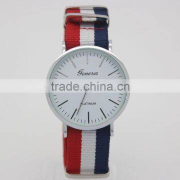 watch factory nylon canvas strap geneva watch quartz wristwatches