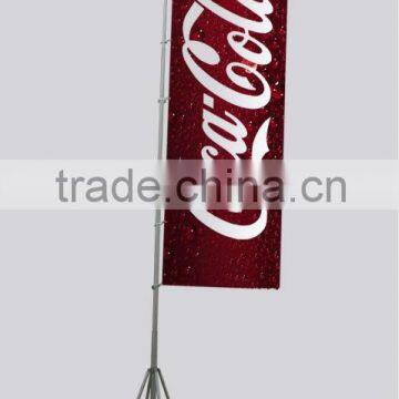 outdoor telescopic promotional flag