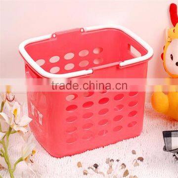 Plastic Storage Basket With Hole and Handle photo-2