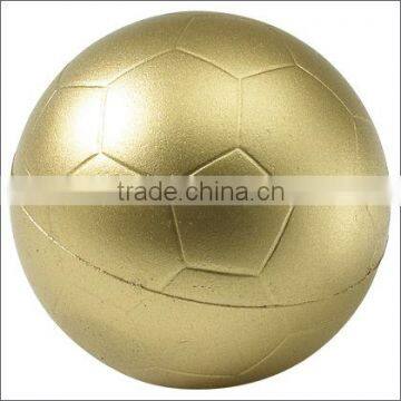 Gold leather football with custom logos