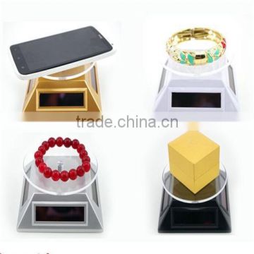 Solar Powered Rotating Jewelry CellPhone Display Turntable