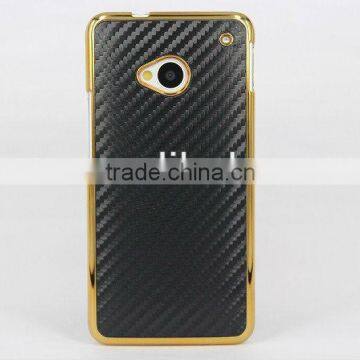 For HTC One M7 Case Carbon Fiber Design