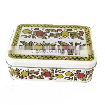 Flower Square tin box can customized gift container box