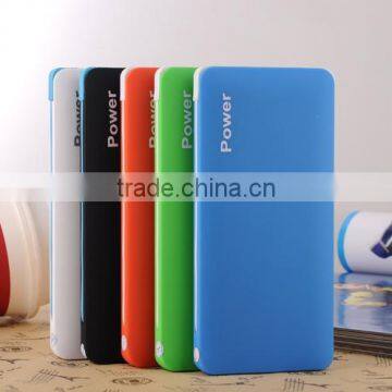 5000mah Ultra Slim Ultra Compact Power Bank External Battery Portable Battery With Built-in Micro Usb Cable