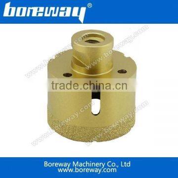 China manufacture vacuum brazed construction core drill bit