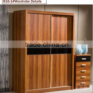 Bedroom Wardrobe Sliding Door Design With Mirror photo-2