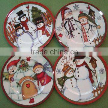 Christmas decoration charger plate