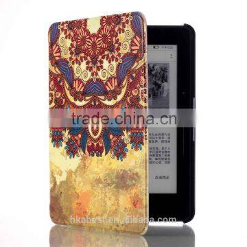 Leather flip leather case for Amazon Kindle Voyage,Magnet wake up case for amazon tablet