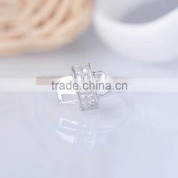 Hot Sale 925 Stering Silver Ring Zircon Design Lock Ring photo-4