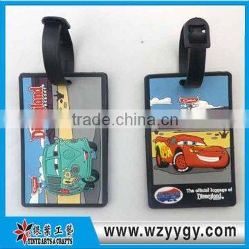 Customzied promotional cheap creative rubber personalized luggage tag