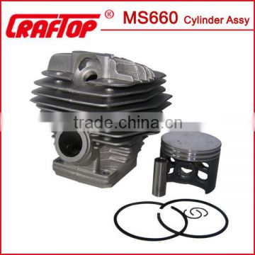 MS660 chain saw cylinder with piston 54mm