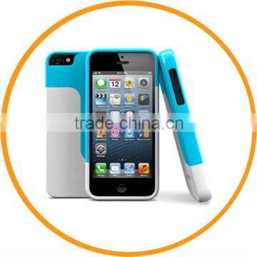 New Fashion Vivid Choice Colorful Hard Case for iPhone5 5 Back Cover Shell White+Blue from Dailyetech