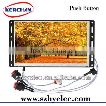 7 Inch Open Frame pos lcd customer display with push button